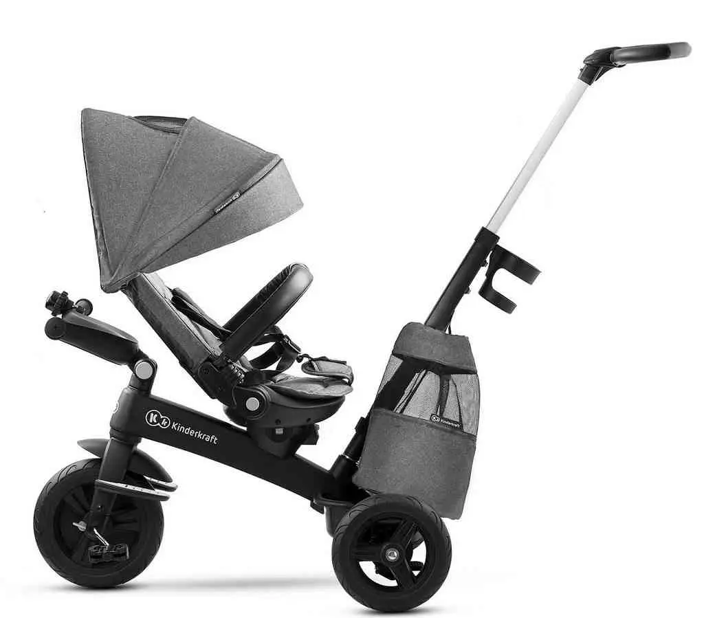 Bicicletă pentru copii KinderKraft Easytwist, gri