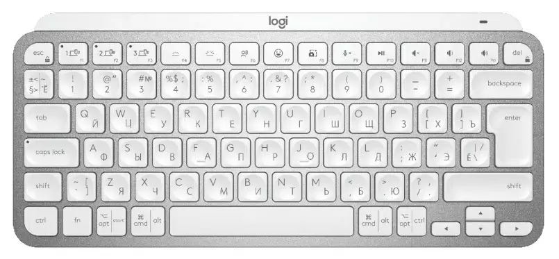 Клавиатура Logitech MX Keys Mini (920-010502), серый