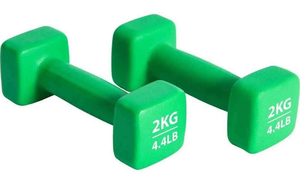 Halteră Pure Neopren Dumbbell Set 2x2kg, verde