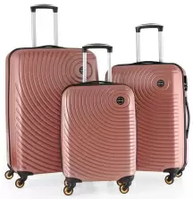 Set de valize CCS 5169 Set, roz