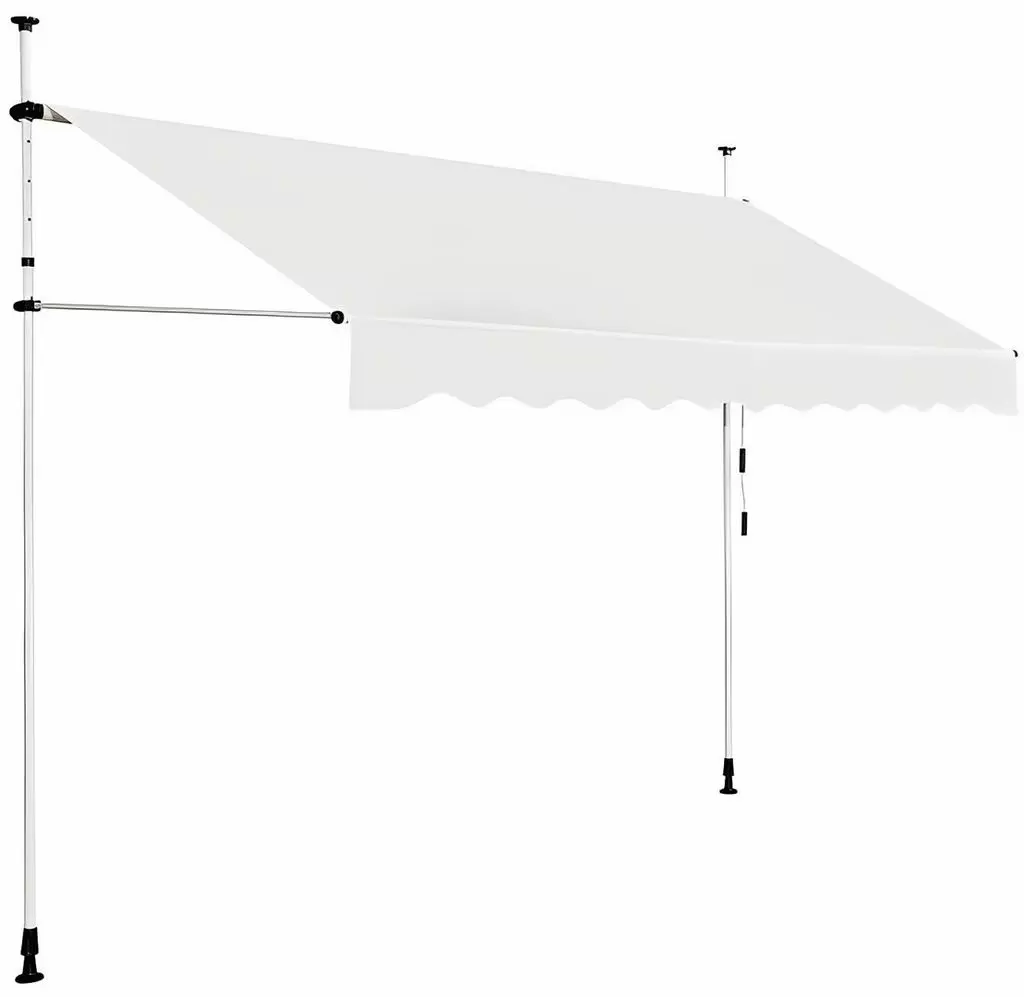Тент пристенный Costway OP70317BE, белый