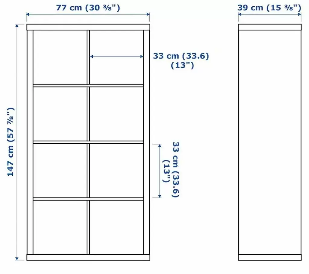 Стеллаж IKEA Kallax 77x147см, белый