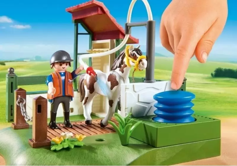 Set jucării Playmobil Horse Grooming Station