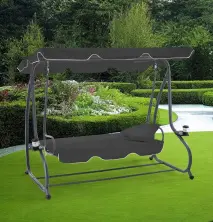 Leagăn de grădină GardenLine KRE3101, antracit pe tehnoparc.md Leagăn de grădină GardenLine KRE3101, antracit