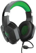 Наушники Trust GXT 323X Carus, черный/зеленый