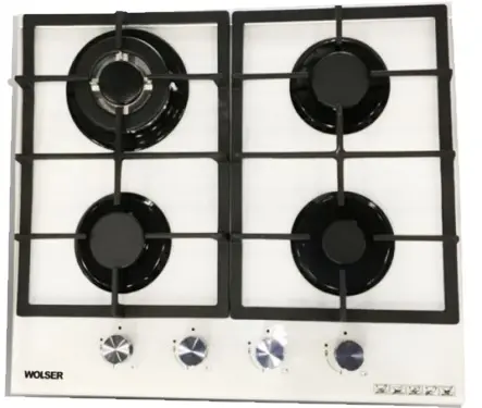 Газовая панель Wolser WL-6400 GBN, белый