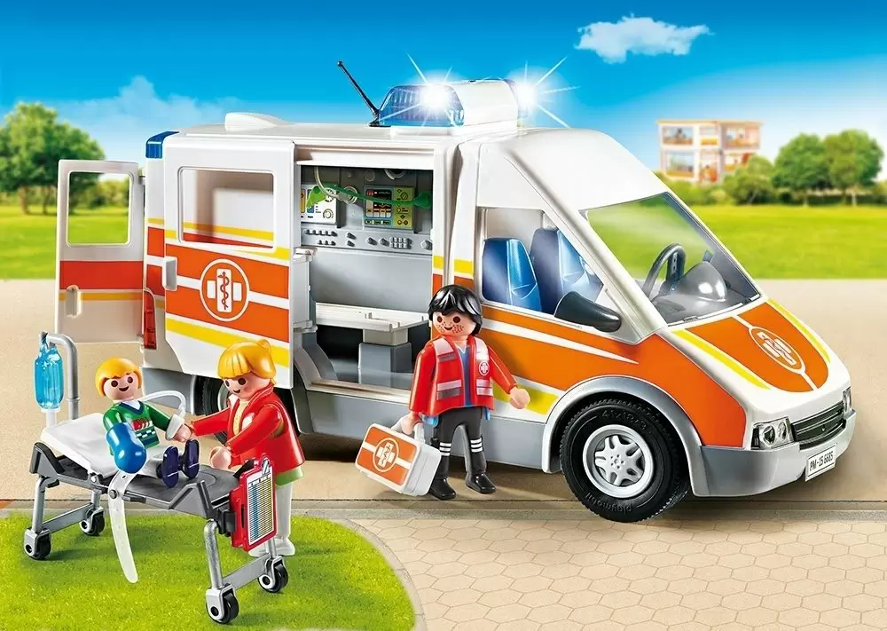 Set jucării Playmobil Ambulance with Lights and Sound