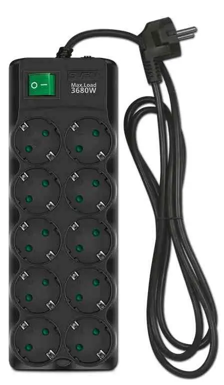 Protecție împotriva supratensiunii Sven SF-10E-16 3m, negru