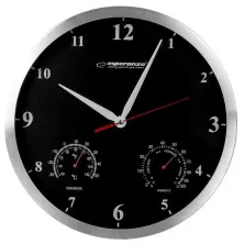 Ceas de perete Esperanza Washington, negru pe tehnoparc.md Ceas de perete Esperanza Washington, negru