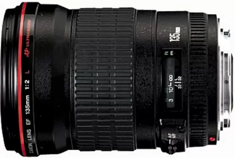Obiectiv Canon EF 135mm f/2L USM, negru