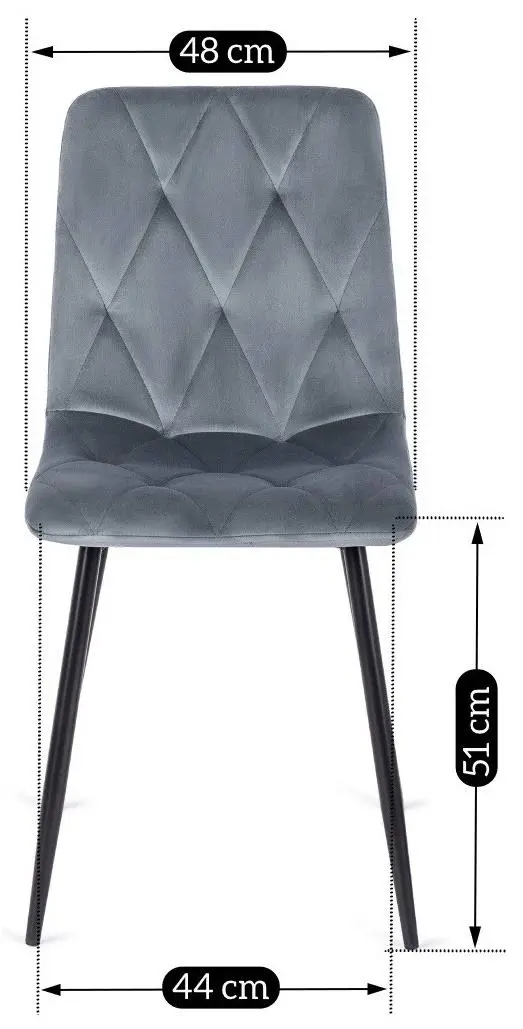 Стул Mebel Elite Robin, серый/черный
