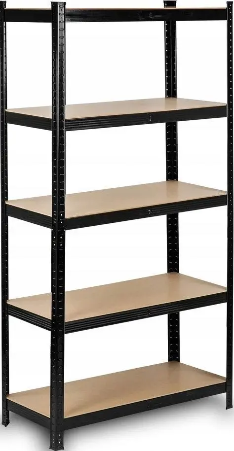 Стеллаж FunFit Metal Storage 180x90x40см (3265), черный на tehnoparc.md Стеллаж FunFit Metal Storage 180x90x40см (3265), черный