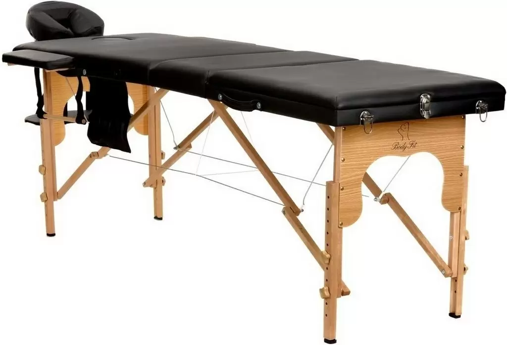 Masă pentru masaj cu 3 secţiuni BodyFit 456, negru