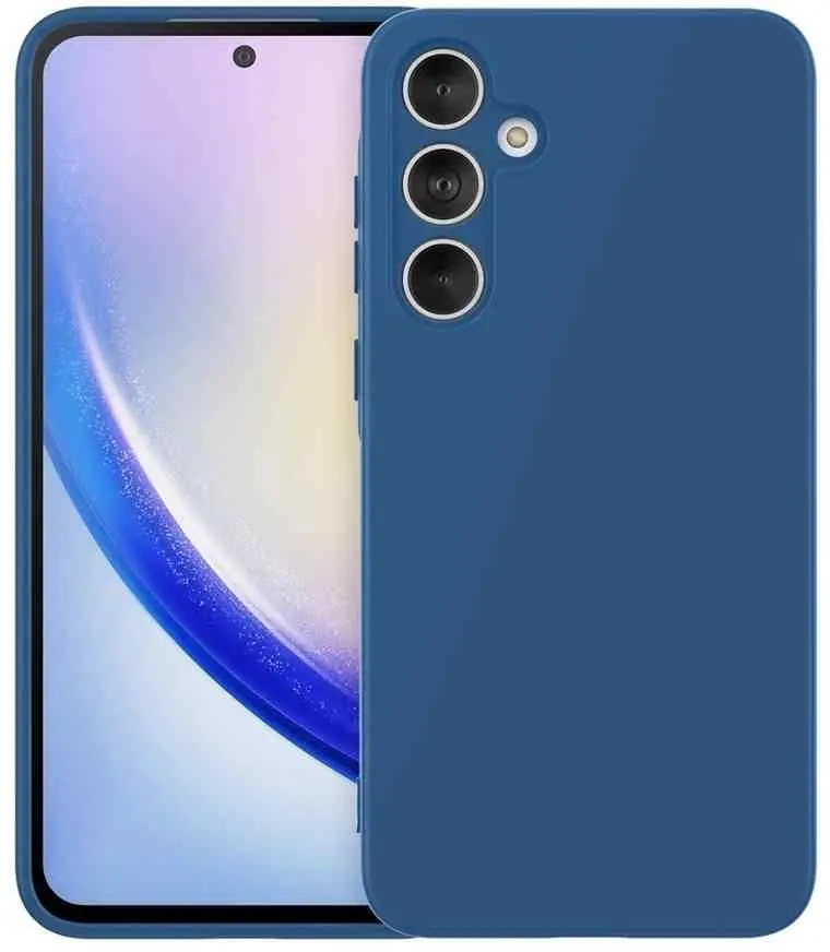 Чехол WOO Liquid Silicone Samsung A35 5G (WOOCLSSAMA35BL), синий на tehnoparc.md Чехол WOO Liquid Silicone Samsung A35 5G (WOOCLSSAMA35BL), синий
