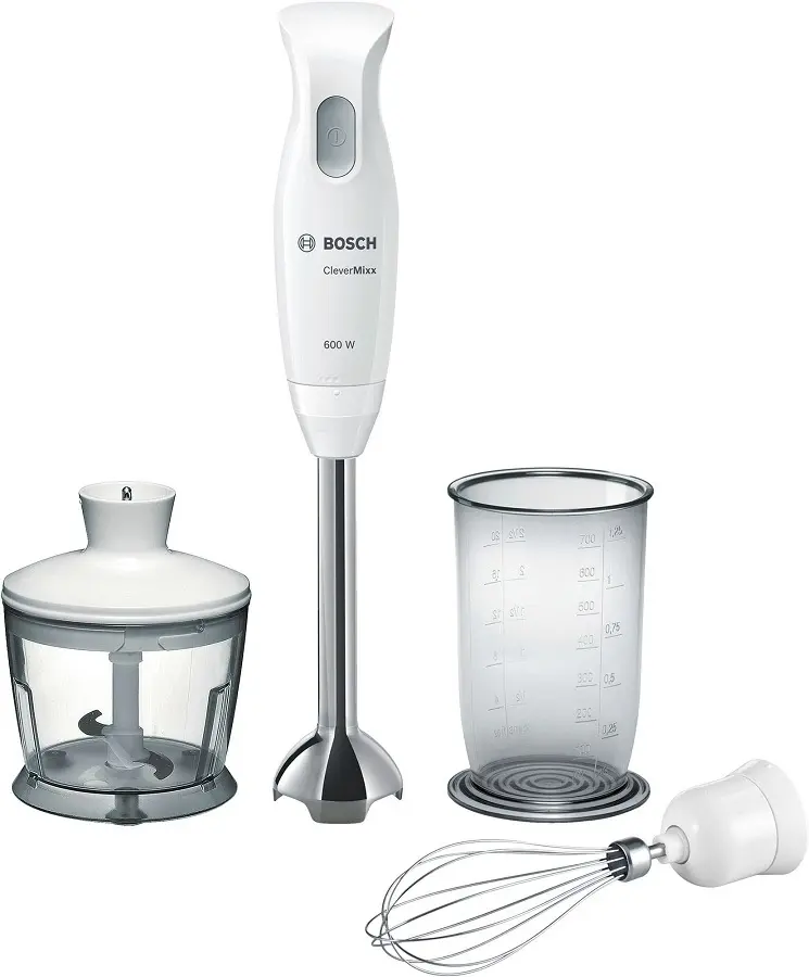 Блендер Bosch MSM 26500, белый/нержавеющая сталь на tehnoparc.md Блендер Bosch MSM 26500, белый/нержавеющая сталь