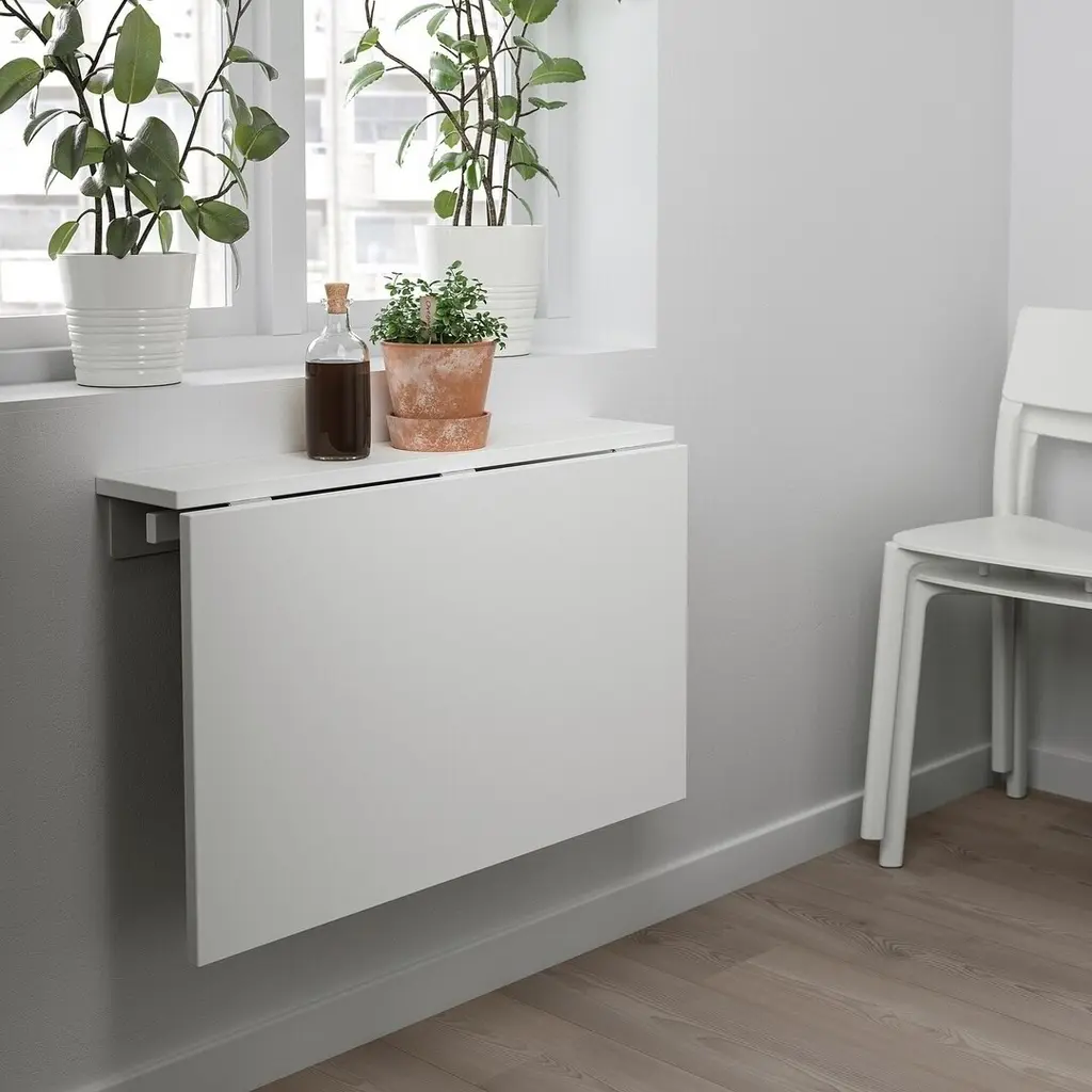 Masă IKEA Norberg 74x60cm, alb