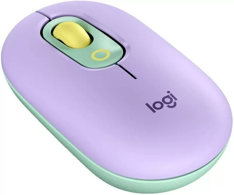 Мышка Logitech POP, мятный/фиолетовый