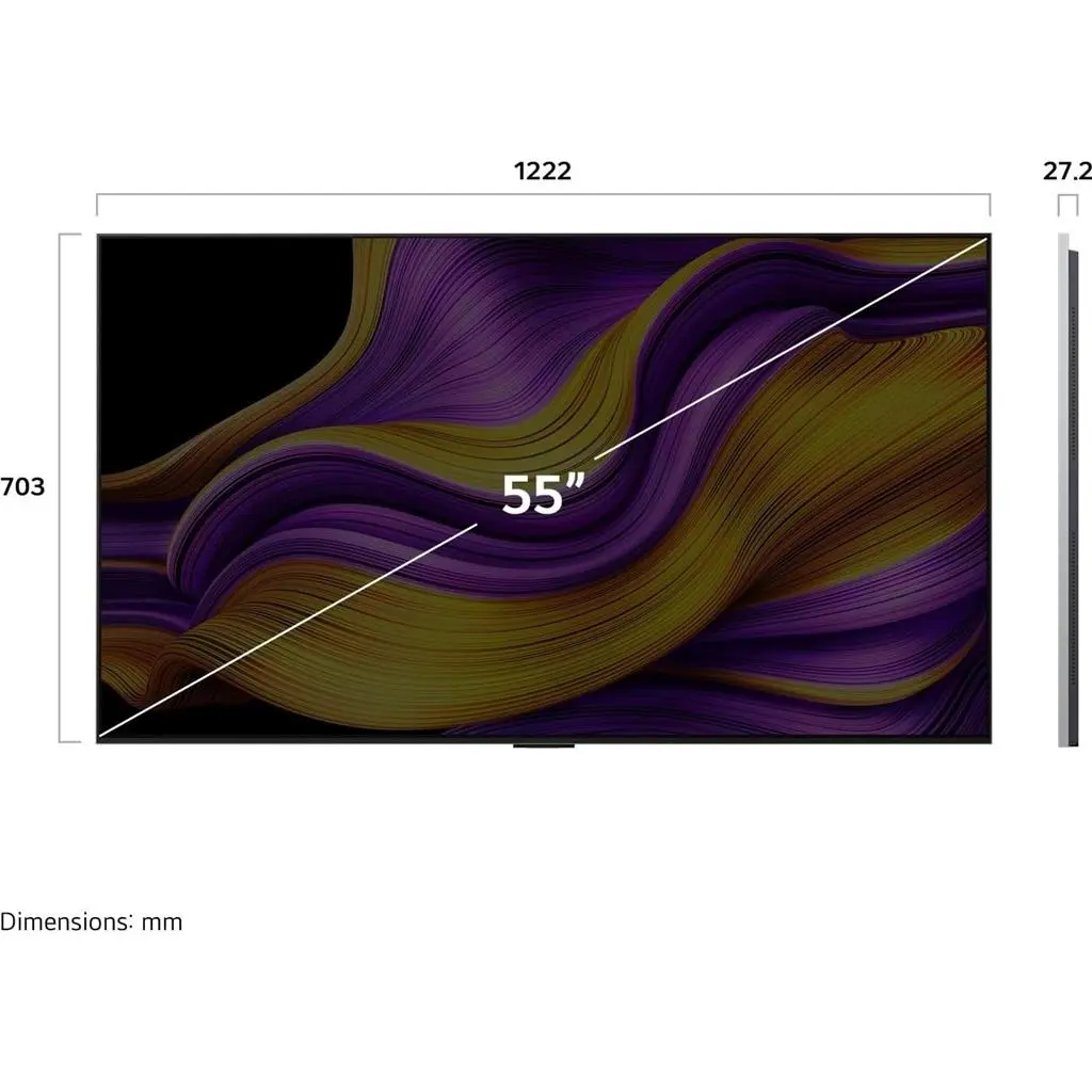 Телевизор LG OLED55G58LW, черный
