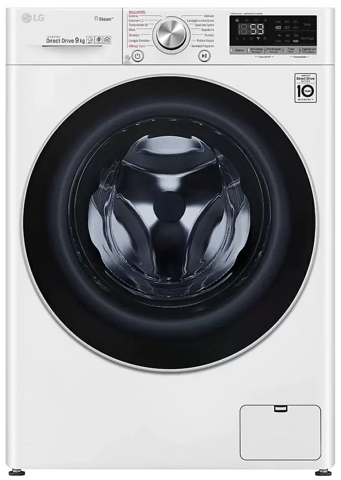 Maşină de spălat rufe LG F4WV509S1E, alb