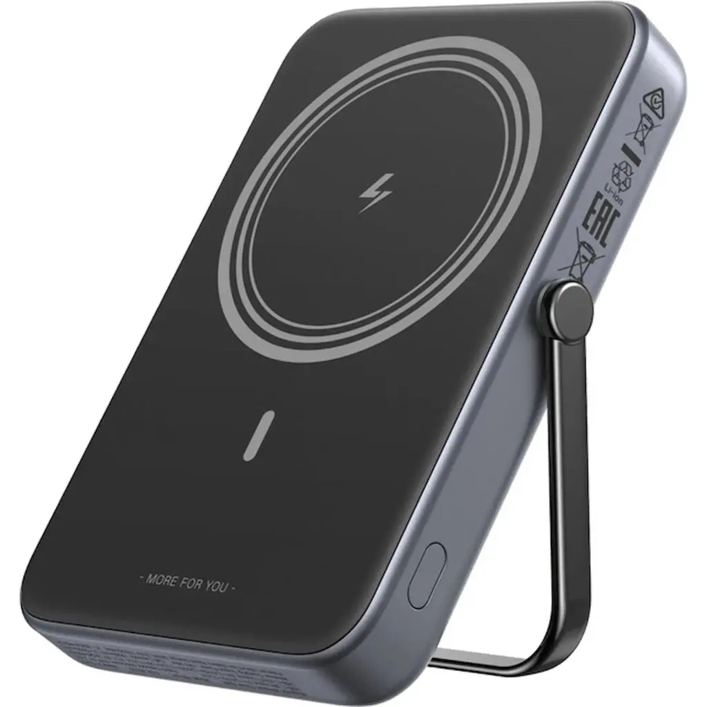 Внешний аккумулятор Ugreen Uno Series with Kickstand 5000mAh, серый на tehnoparc.md Внешний аккумулятор Ugreen Uno Series with Kickstand 5000mAh, серый