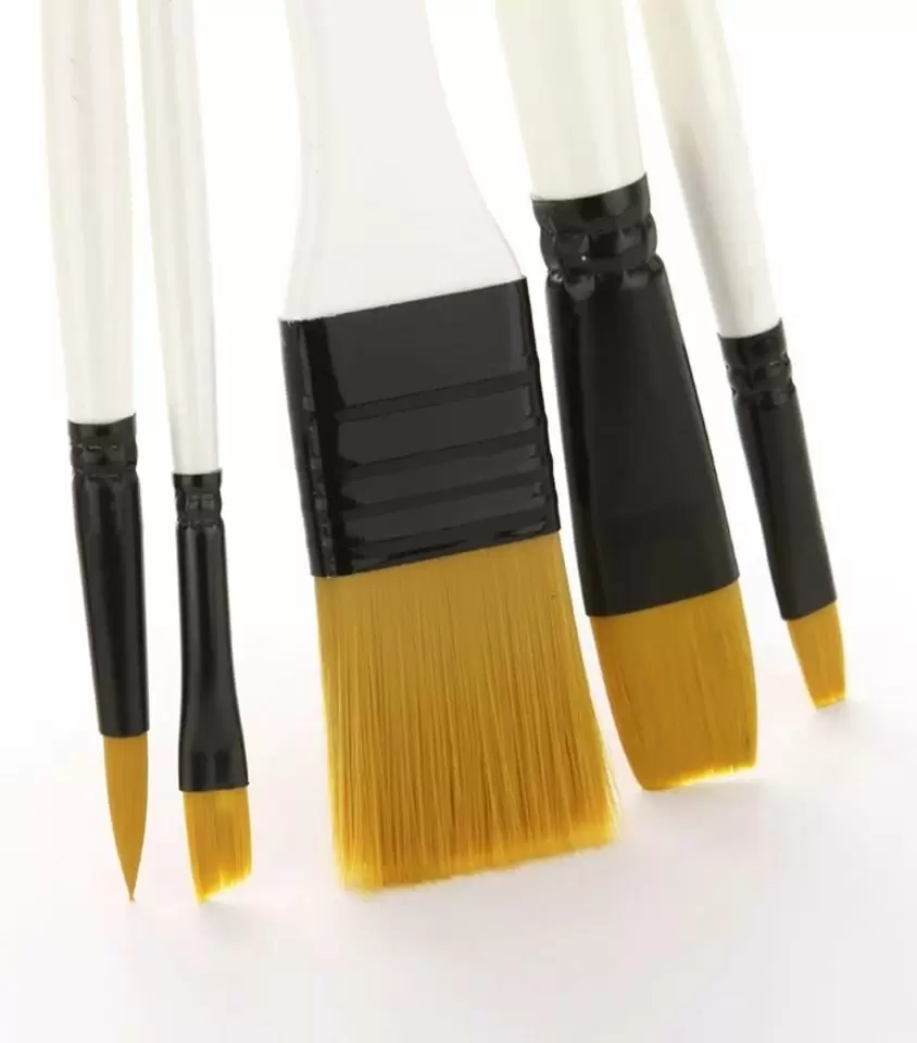 Set pensule pentru pictură LeanToys 16110, negru/alb