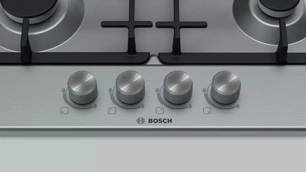 Газовая панель Bosch PGH6B5O93R, нержавеющая сталь на tehnoparc.md Газовая панель Bosch PGH6B5O93R, нержавеющая сталь