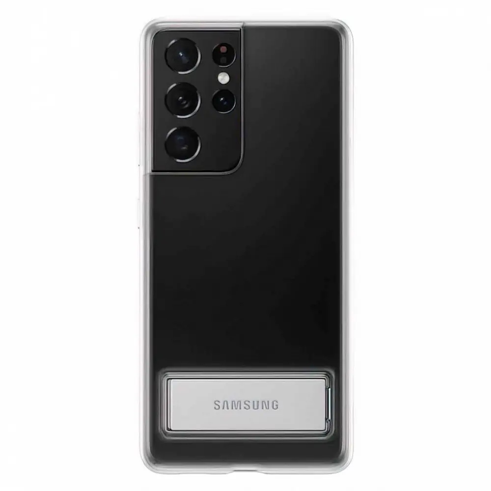Husă de protecție Samsung Clear Standing Cover Galaxy S21 Ultra, transparent pe tehnoparc.md Husă de protecție Samsung Clear Standing Cover Galaxy S21 Ultra, transparent