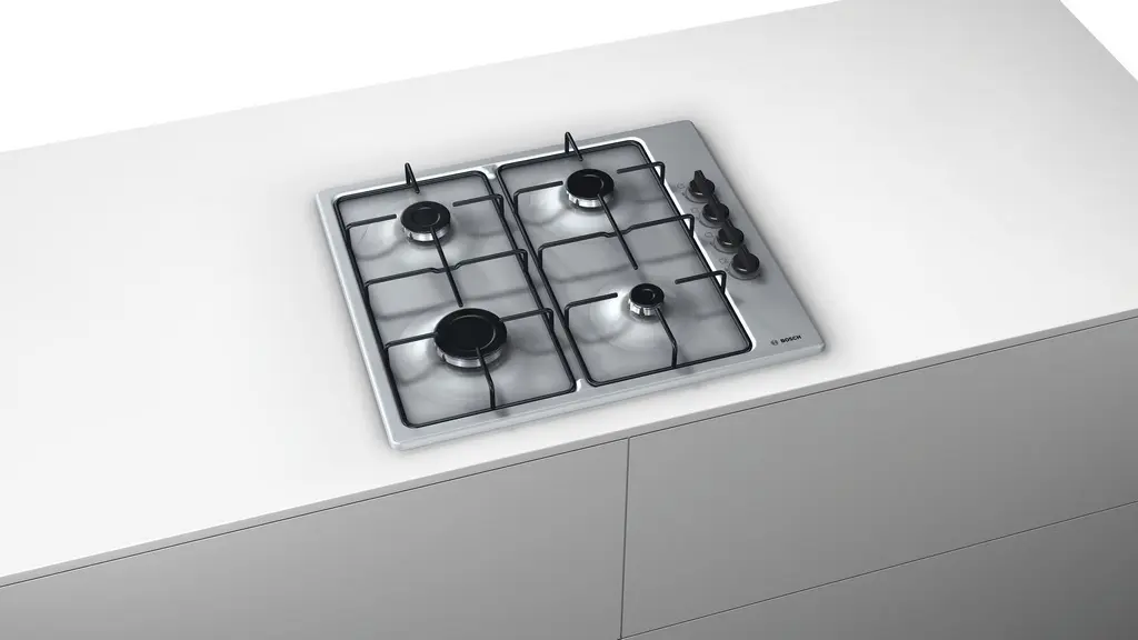 Газовая панель Bosch PBP6B5B80, нержавеющая сталь на tehnoparc.md Газовая панель Bosch PBP6B5B80, нержавеющая сталь