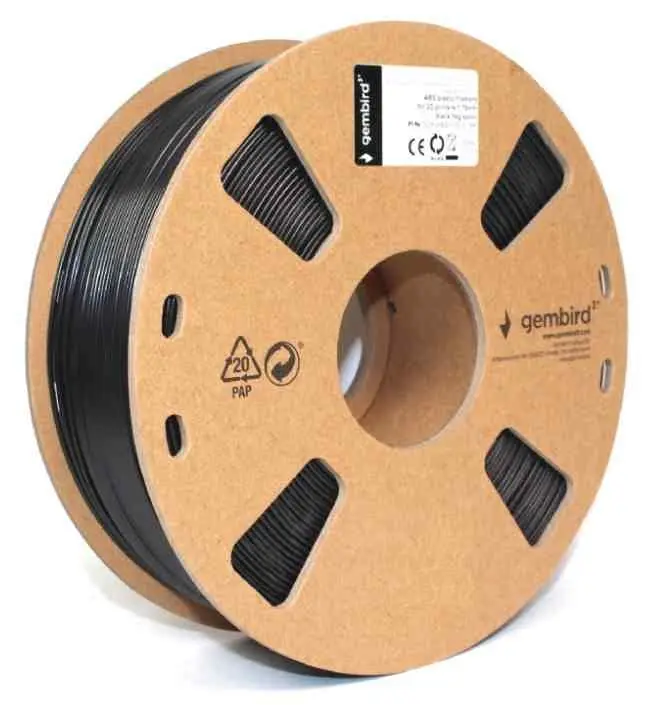 Филамент для 3D печати Gembird 3DP-ABS1.75HY-01-BK, черный