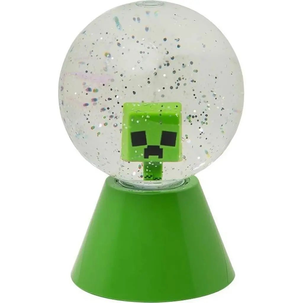 Ночной светильник Paladone Minecraft LED Glitter Ball PP14330MCF, зеленый