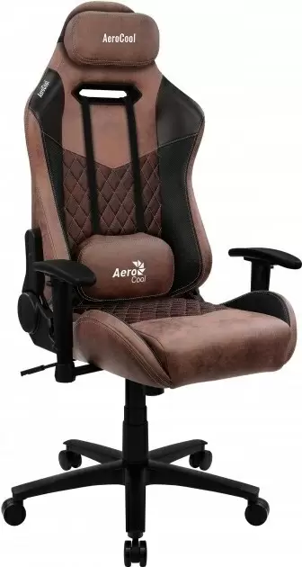 Компьютерное кресло AeroCool Duke, черный/красный