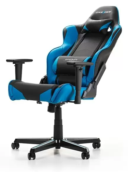 Scaun de birou DXRacer GC-R0-NB, negru/albastru