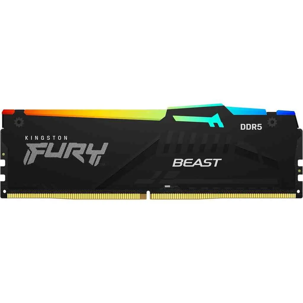 Оперативная память Kingston FURY Beast RGB 8GB DDR5-6000MHz, CL36-38-38, 1.35V на tehnoparc.md Оперативная память Kingston FURY Beast RGB 8GB DDR5-6000MHz, CL36-38-38, 1.35V