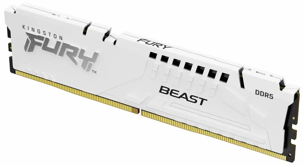 Memorie Kingston Fury Beast White Expo 16GB DDR5-6000MHz, CL30, 1.4V