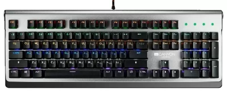 Клавиатура Canyon CND-SKB8, серебристый/черный