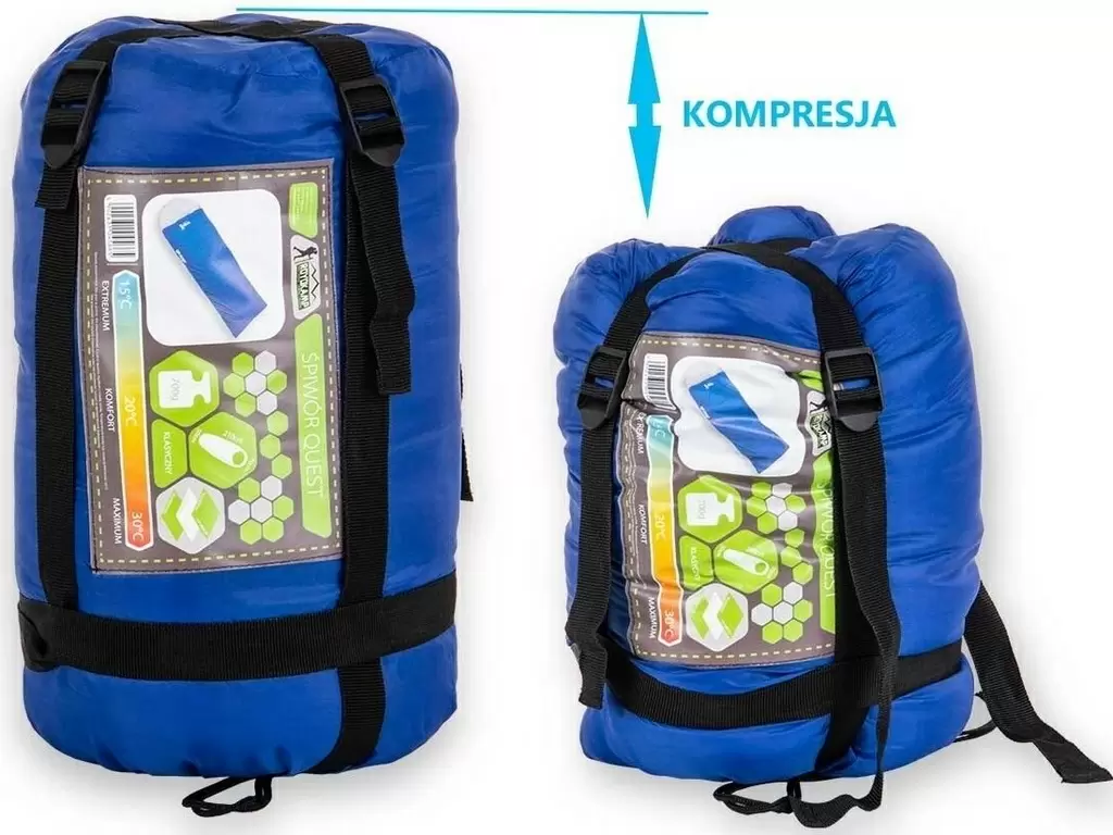 Спальный мешок Royokamp Quest, синий