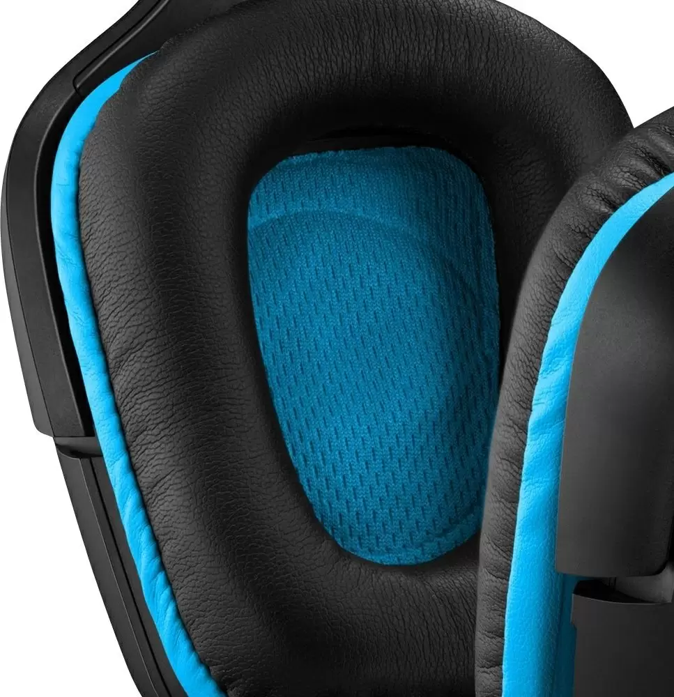 Căşti Logitech G432 Gaming Headset, negru/albastru