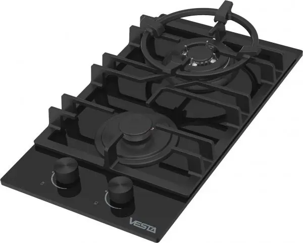Plită incorporabilă cu gaz Vesta BH3060ICG/BL, negru