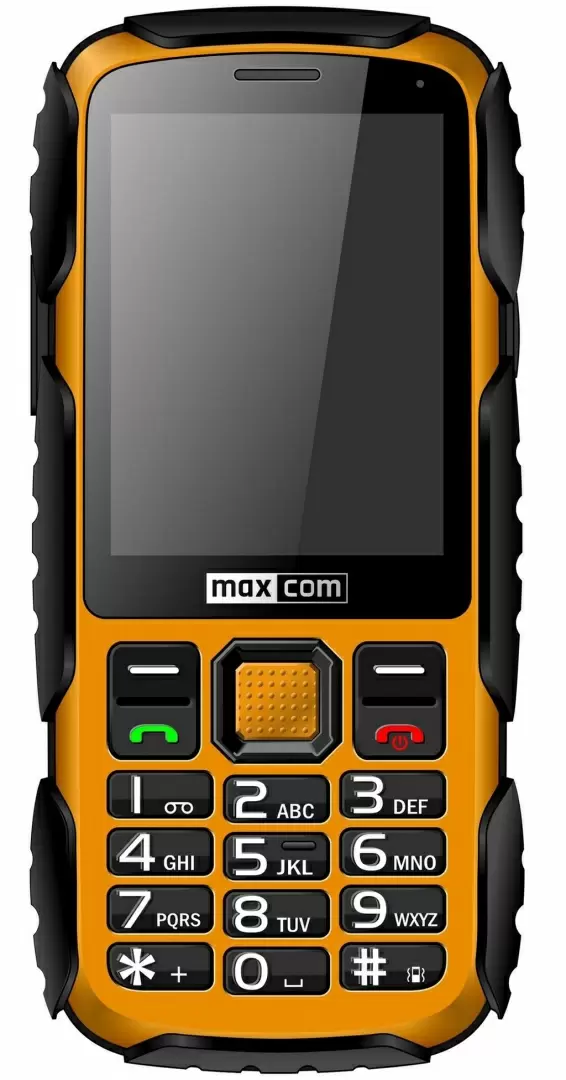 Мобильный телефон Maxcom MM920, черный/желтый