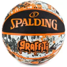 Minge de baschet Spalding Graffiti R.7, portocaliu