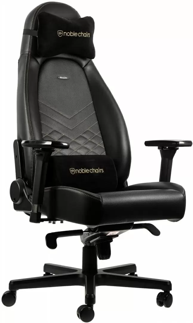 Scaun de birou Noblechairs NBL-ICN-PU-GOL, negru/auriu