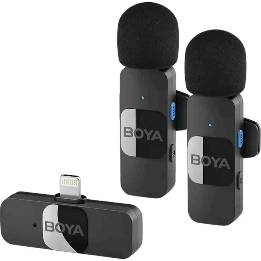 Microfon Boya BY-V2 V2.0, negru pe tehnoparc.md Microfon Boya BY-V2 V2.0, negru