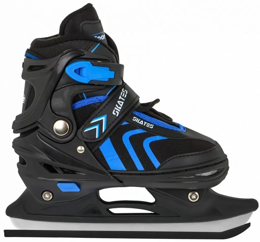 Роликовые коньки SporTrike Inline Skates 34-38, черный/синий