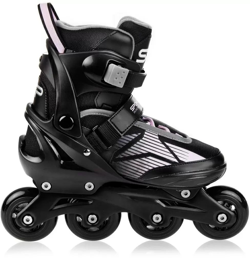 Role Spokey Speed Pro 33-36, negru/roz