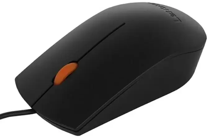 Mouse Lenovo 300 USB, negru