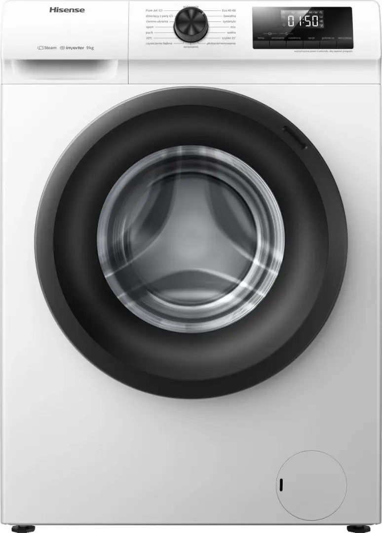 Maşină de spălat rufe Hisense WFQP9014EVM, alb