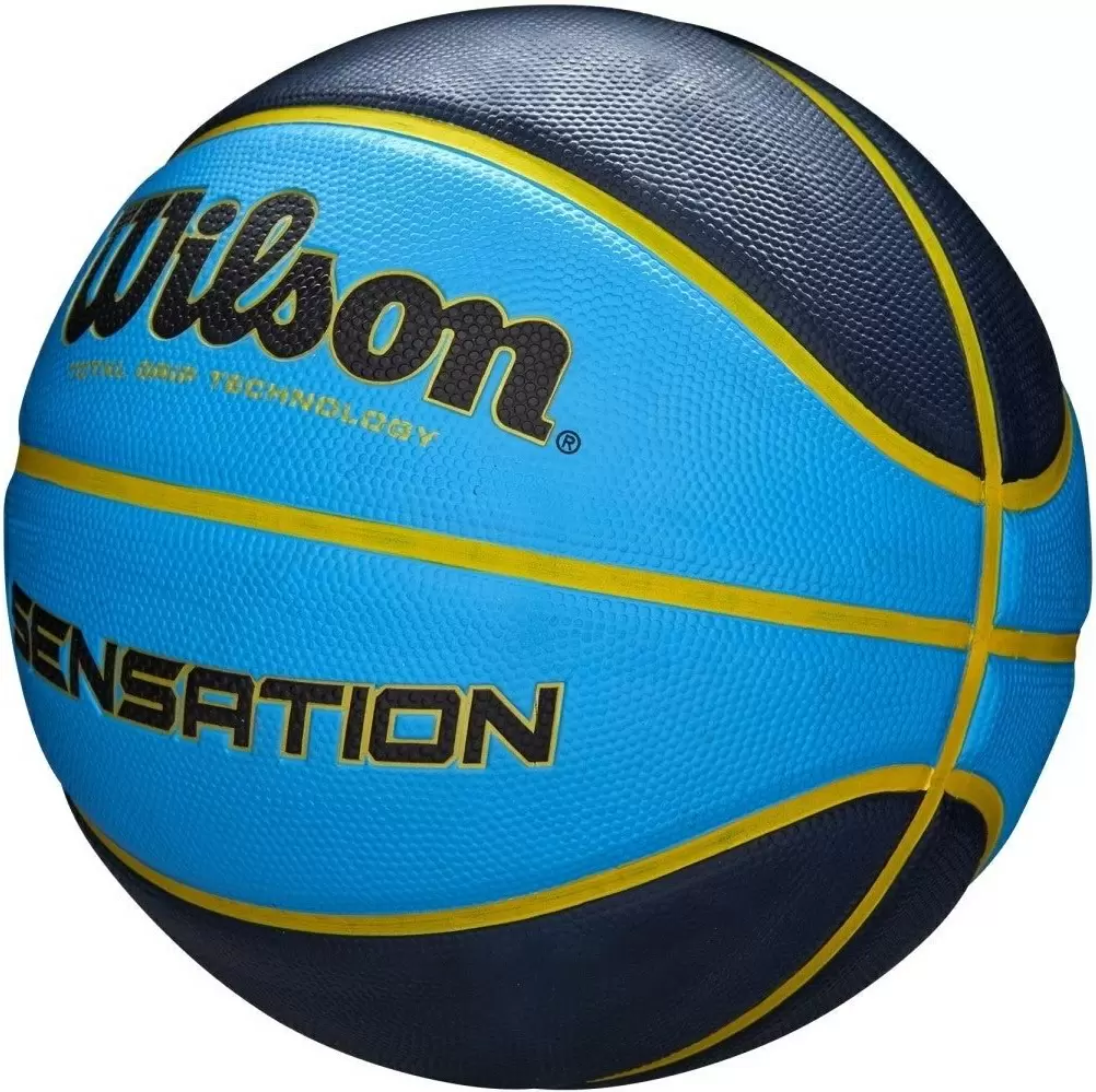 Мяч баскетбольный Wilson Sensation SR295, синий/черный