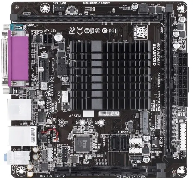 Placă de bază Gigabyte J4005N D2P