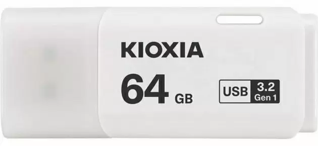 Flash USB Kioxia U301 64GB, alb