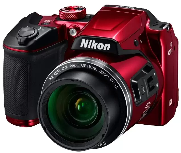 Компактный фотоаппарат Nikon Coolpix B500, красный